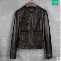 New Design Women′s Genuine Leather Jacket